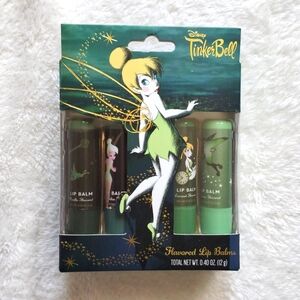 Disney Tinker Bell Lip Balm Set Of 4 NWT Sealed